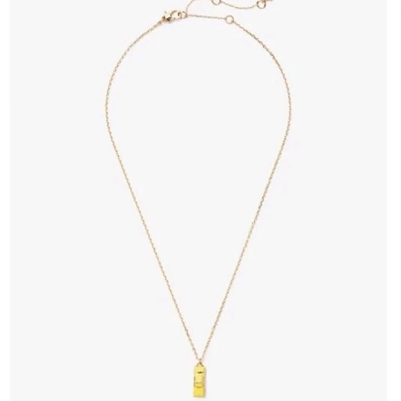 $59 Kate Spade ma chérie taxi ! Pendant Necklace in yellow / black - Picture 8 of 12